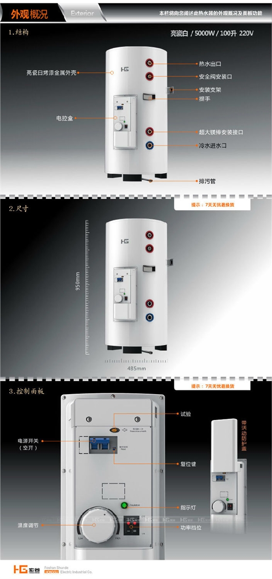 中央供水大容量电热水器